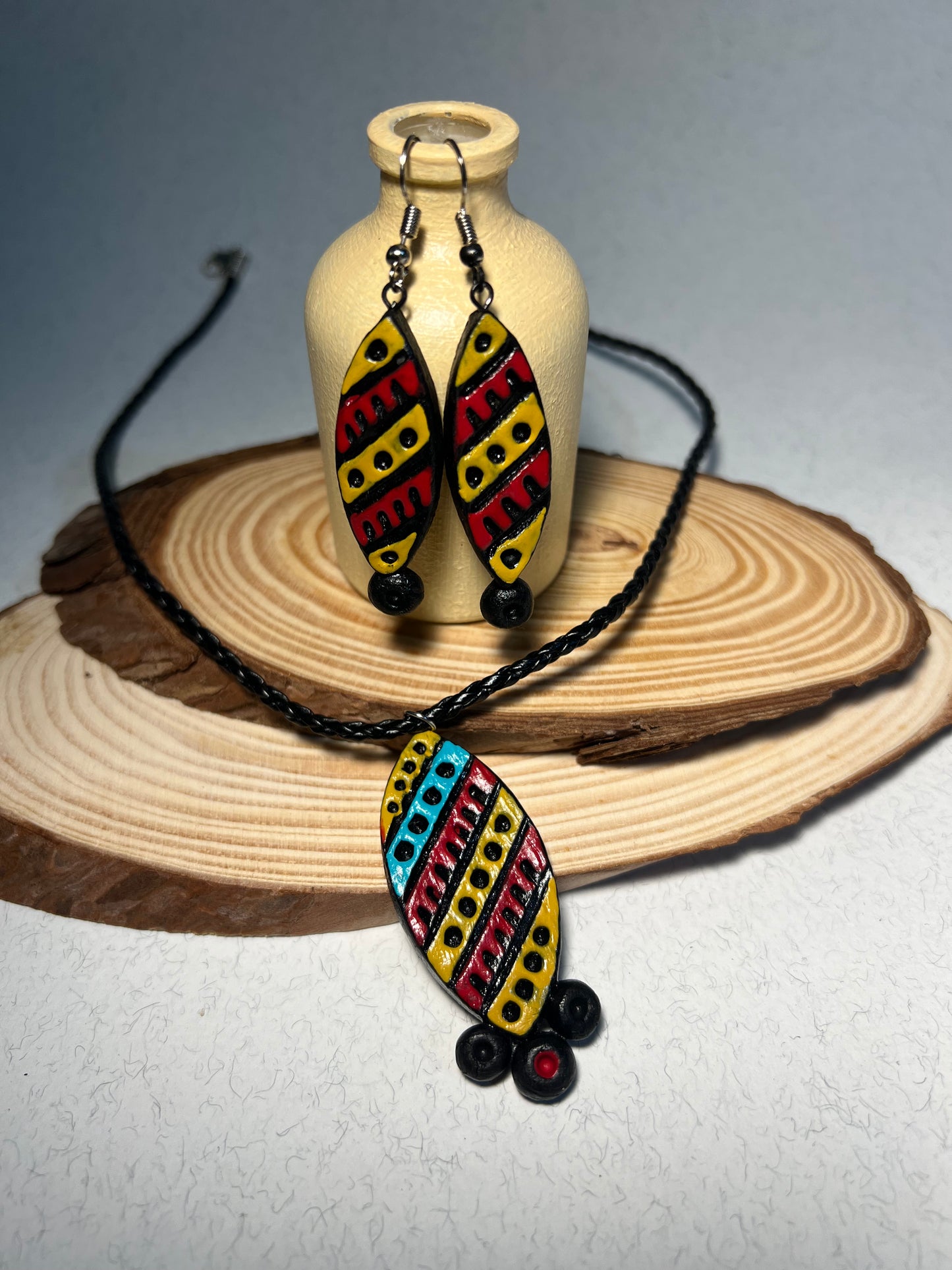 Earrings with Pendant set